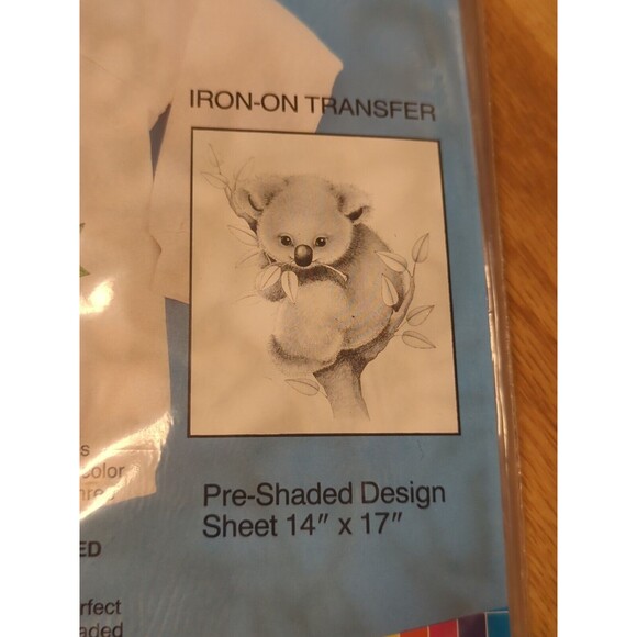Dizzle Art Pre Shaded Iron On Fashion Transfer Koala Bear 50041 - Picture 3 of 9